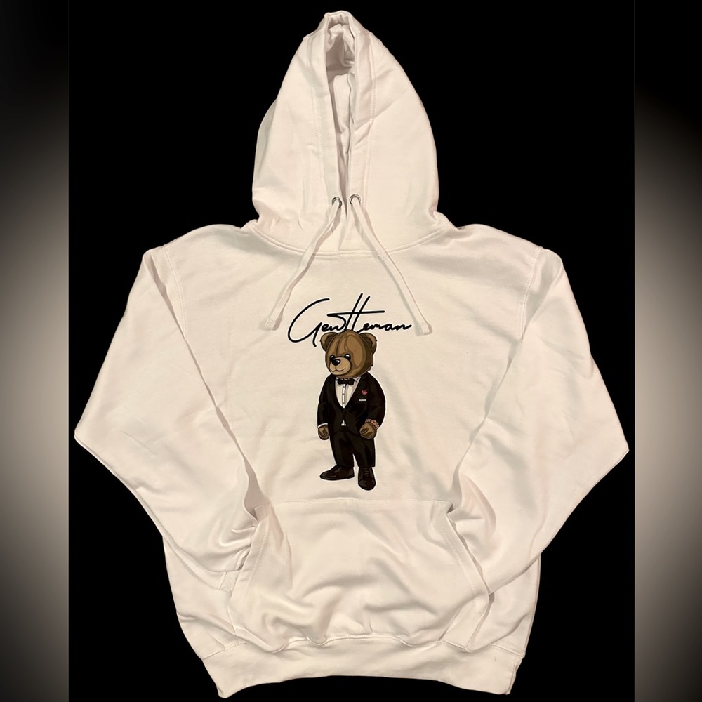 White Teddy G Hoodie - Gentleman Apparels